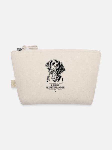 Large Munsterlander Dad Dog Dog Wilsigns - Organic Pouch - nature - Front