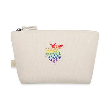 100% lesbian,deaf deaf,graffiti,LGBT,colorful - Organic Pouch - nature - Front