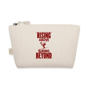 Skiing Snowboard Mountains Holiday Snow Freestyle - Organic Pouch - nature - Front