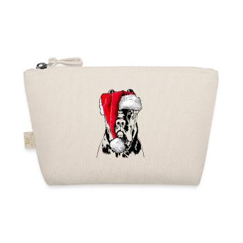 Santa CANE CORSO Christmas Dogs Dog Wilsigns - Organic Pouch - nature - Front