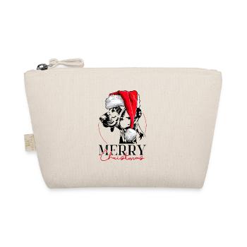Santa HANNOVERSCHER SCHWEISSHUND Merry Christmas - Bio-Täschchen - Natur - Vorne