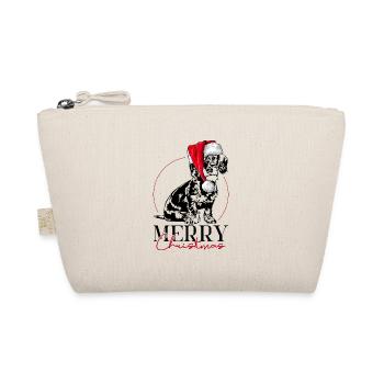 Père Noël TECKEL À POIL DUR Joyeux Noël Chien Wilsigns - Trousse biologique - nature - Devant