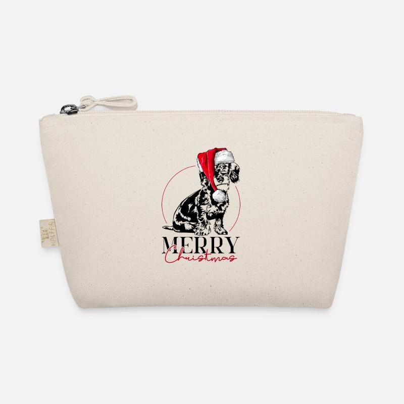 Père Noël TECKEL À POIL DUR Joyeux Noël Chien Wilsigns Trousse biologique