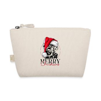 Santa RIESENSCHNAUZER Merry Christmas Wilsigns - Bio-Täschchen - Natur - Vorne