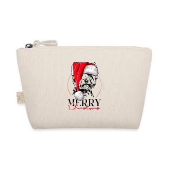 Santa WESTIE Merry Christmas Wilsigns Hunde Hund - Bio-Täschchen - Natur - Vorne