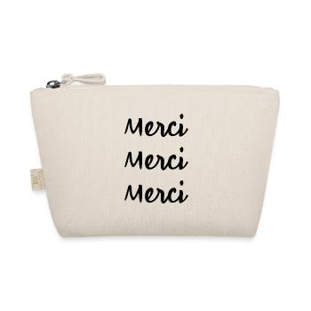 MERCI. THANKS. THANK YOU. ANNIVERSAIRE. NAISSANCE. - Trousse biologique - nature - Devant