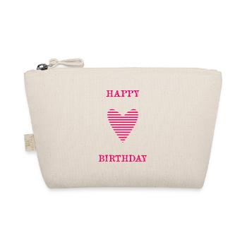 ALLES GUTE ZUM GEBURTSTAG. ALLES GUTE ZUM GEBURTSTAG. JAHRESTAG. - Bio-Täschchen - Natur - Vorne