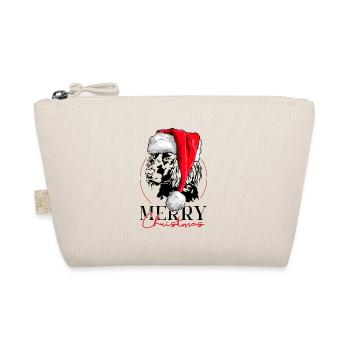Santa German Quail Dog Merry Christmas Dogs - Organic Pouch - nature - Front