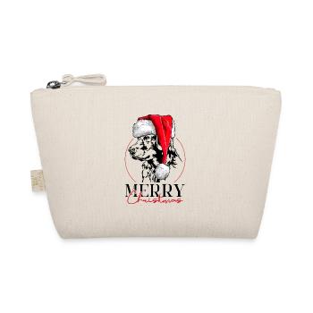 Père Noël Golden Retriever Joyeux Noël Wilsigns - Trousse biologique - nature - Devant