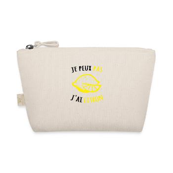 Je peux pas j'ai citron - citron jaune - Trousse biologique - nature - Devant