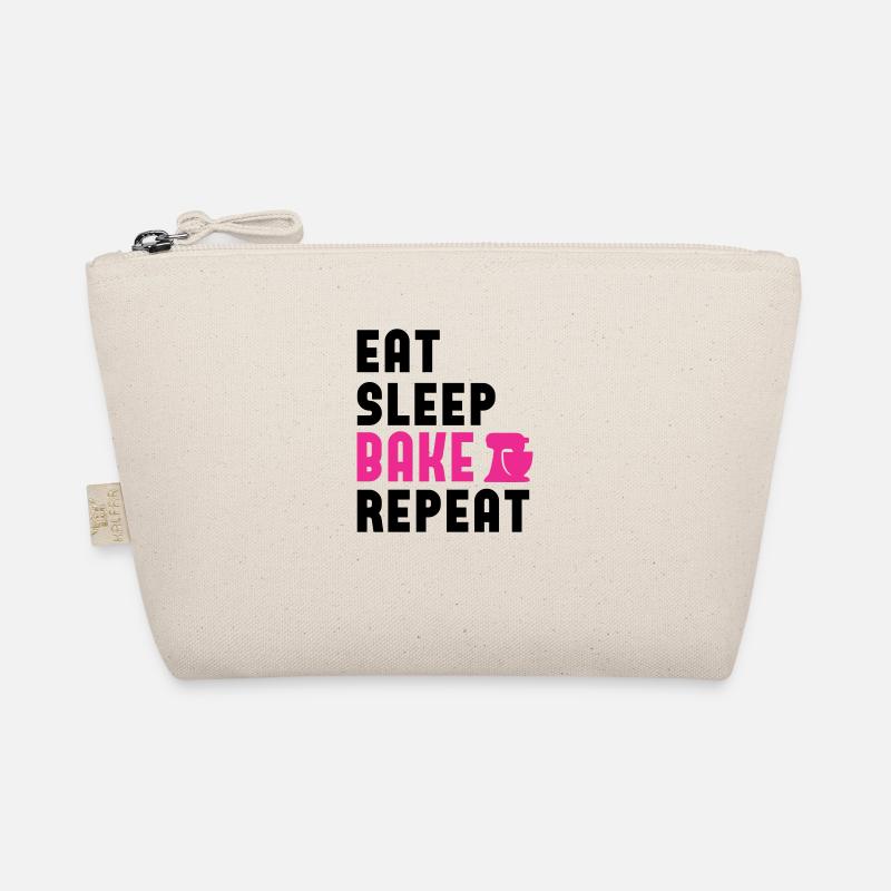 Eat sleep bake repeat! personalisierbar Bio-Täschchen
