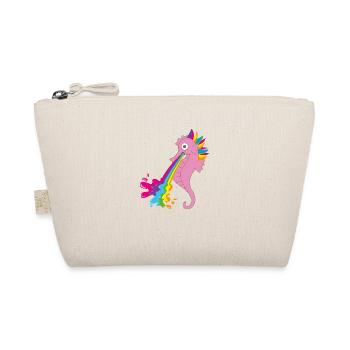 seahorse,colorful,rainbow,pink - Organic Pouch - nature - Front