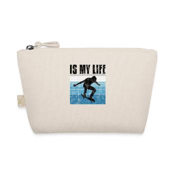 Le skate est ma vie Skateboard Skateboard Cadeau de skateboard - Trousse biologique - nature - Devant