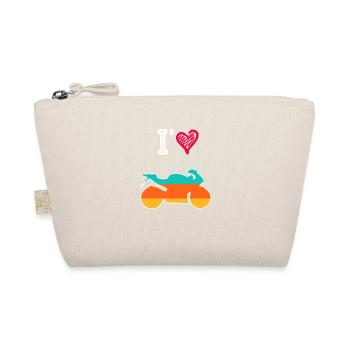 Retro motorcycle - Organic Pouch - nature - Front