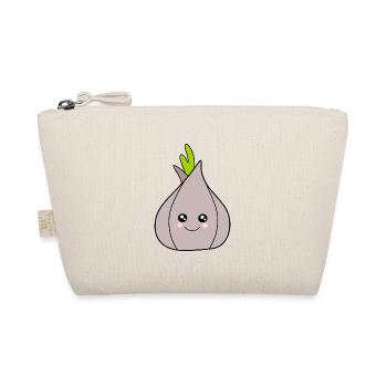 Kawaii Vegetables Onion Garlic Funny Gifts - Organic Pouch - nature - Front