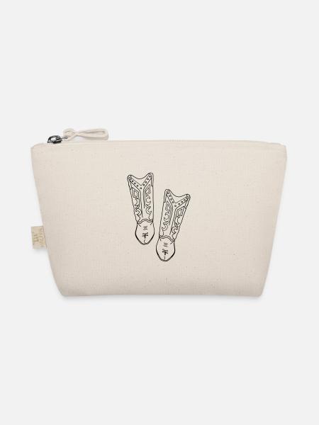 Cowboy, girl, Stiefel, Western, Style - Bio-Täschchen - Natur - Vorne