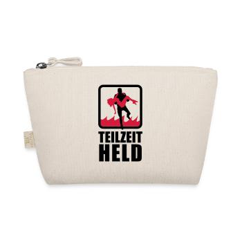 Part-time hero with flame - Organic Pouch - nature - Front