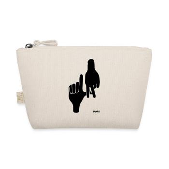 los angeles hand sign by wam - Organic Pouch - nature - Front