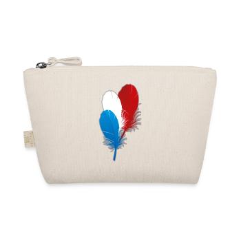 FRANCE Plumes en bleu blanc rouge - Trousse biologique - nature - Devant