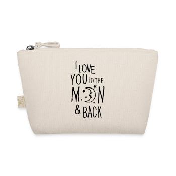 I LOVE YOU TO THE MOON & BACK - Organic Pouch - nature - Front