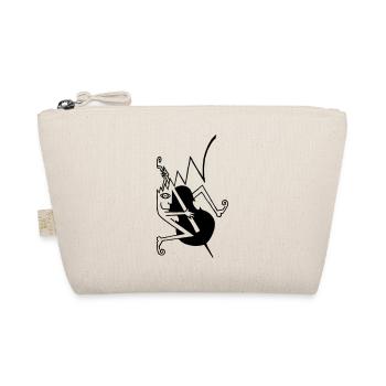 Rockabilly-Kontrabass / -double bass - Bio-Täschchen - Natur - Vorne