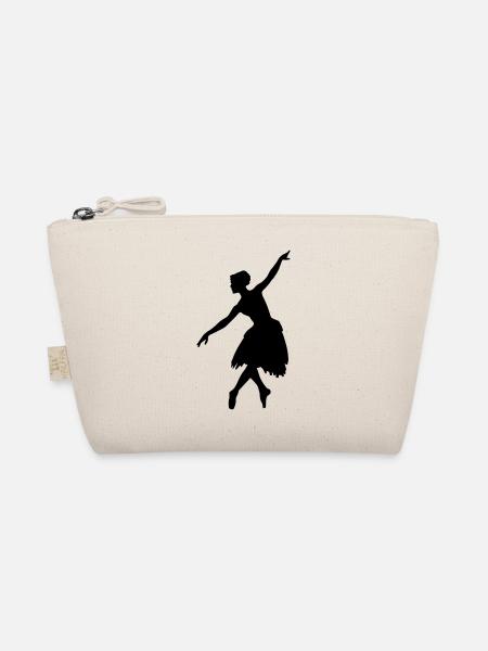 Vektor Balletttänzer Silhouette - Bio-Täschchen - Natur - Vorne