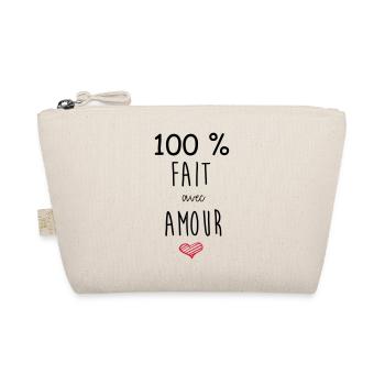 100% FAIT AVEC AMOUR - Trousse biologique - nature - Devant