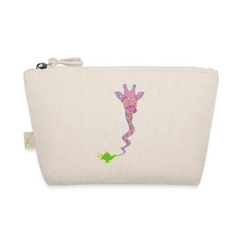 Wunderaffe - Wunderlampe mit Giraffe Geschenk - Bio-Täschchen - Natur - Vorne