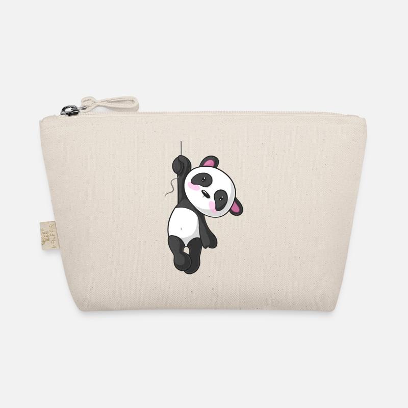 Hängender Comic Panda Bio-Täschchen