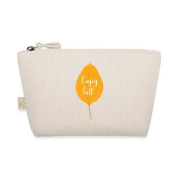 Enjoy the fall gift idea - Organic Pouch - nature - Front