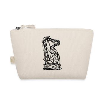 Chessman knight consisting of lines, polygon - Organic Pouch - nature - Front