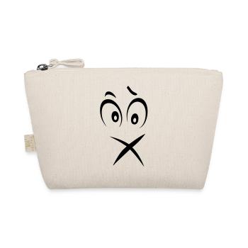 cousu1 smiley mouth - Organic Pouch - nature - Front