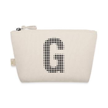 G Buchstabe Anfangsbuchstabe Punkte Geschenk - Bio-Täschchen - Natur - Vorne