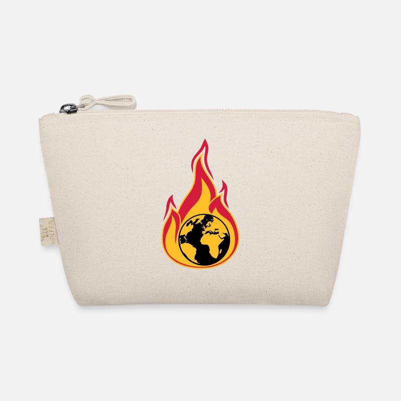 erde on fire planet heimat klimawandel globale erw Bio-Täschchen