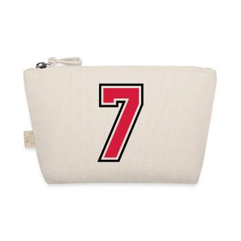 sports jersey number 7 seven - Organic Pouch - nature - Front