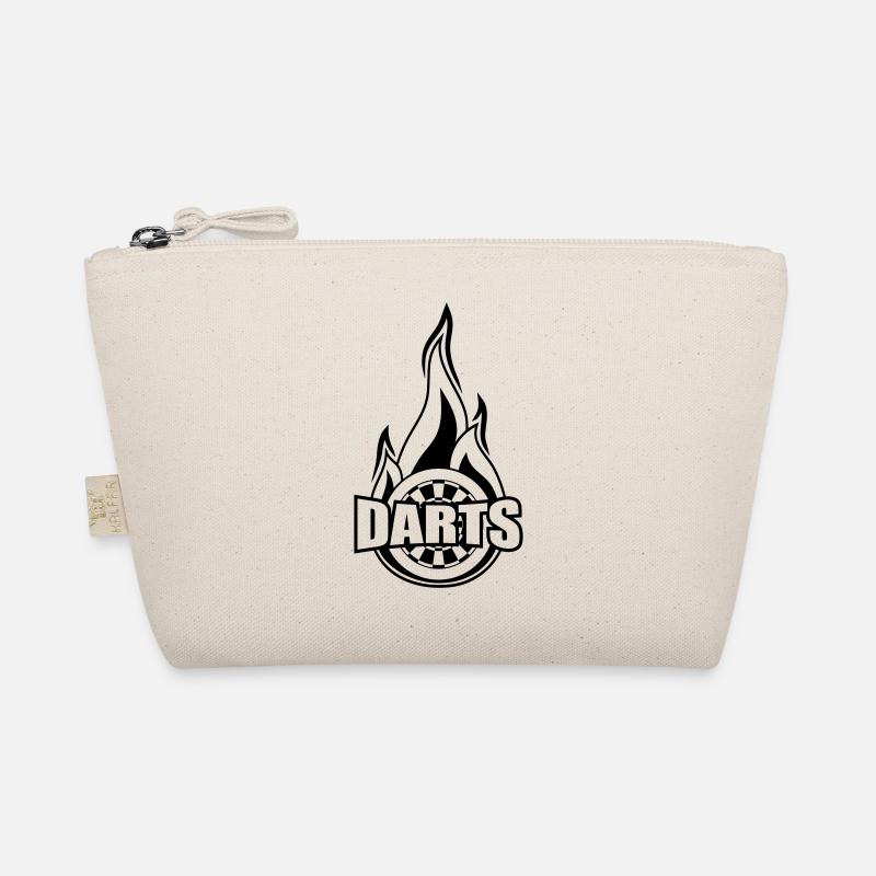 black darts burning fire target flame flames Organic Pouch