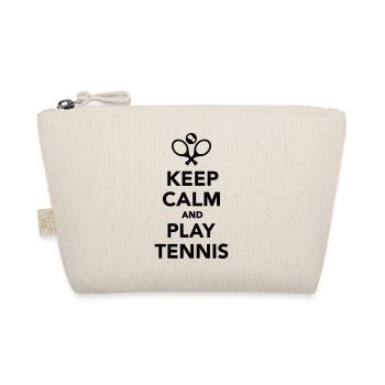 Keep calm and play Tennis - Trousse biologique - nature - Devant