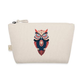 Hippie owl - Organic Pouch - nature - Front