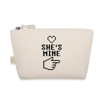She's Mine 8-Bit - Bio-Täschchen - Natur - Vorne