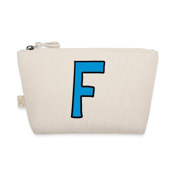 Letter F comic cartoon - Organic Pouch - nature - Front