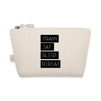Train Eat sleep Repeat - Bio-Täschchen - Natur - Vorne