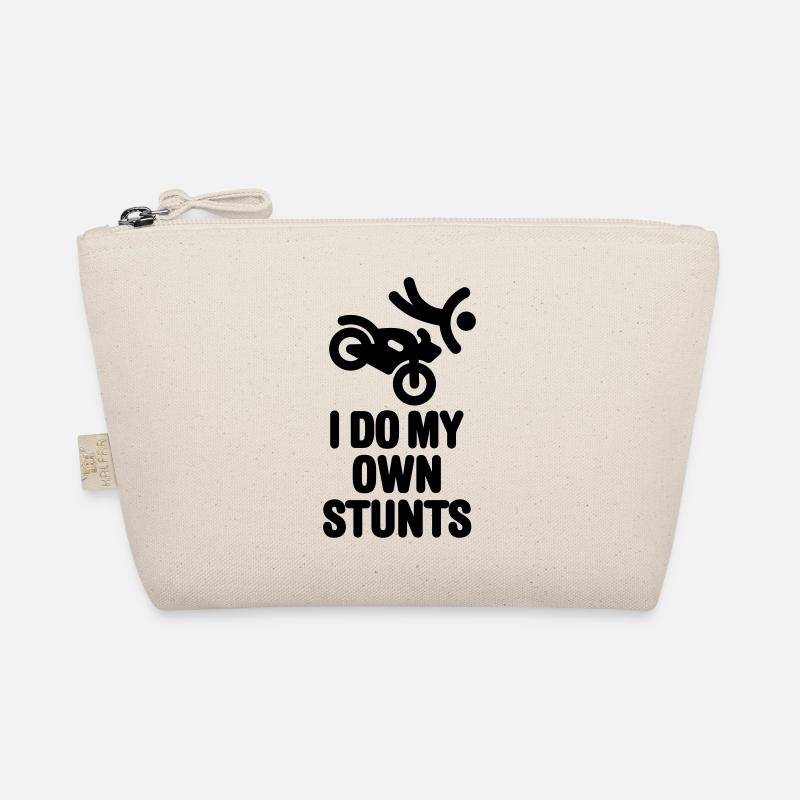 I do my own stunts Motorrad Kreuzer unfall biker Bio-Täschchen