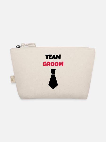 Mariage Amour Marié Mariée EJG EVJF Mari Femme - Trousse biologique - nature - Devant