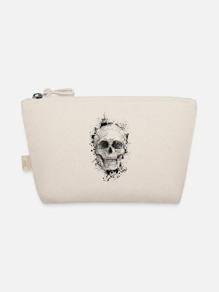 Skull - Organic Pouch - nature - Front