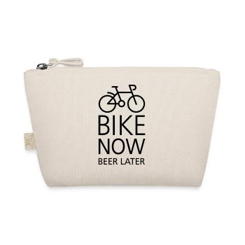 Bike now beer later - Bio-Täschchen - Natur - Vorne