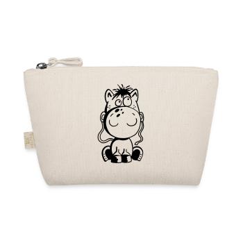 Small horse - pony - comic - horse - fun - Organic Pouch - nature - Front