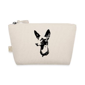 Podenco head - Organic Pouch - nature - Front
