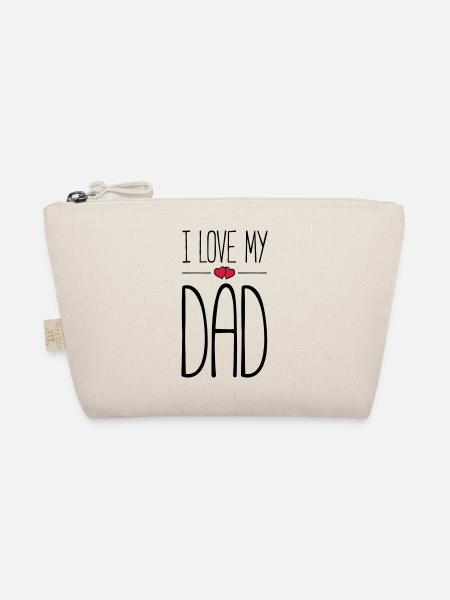i love my dad - Bio-Täschchen - Natur - Vorne