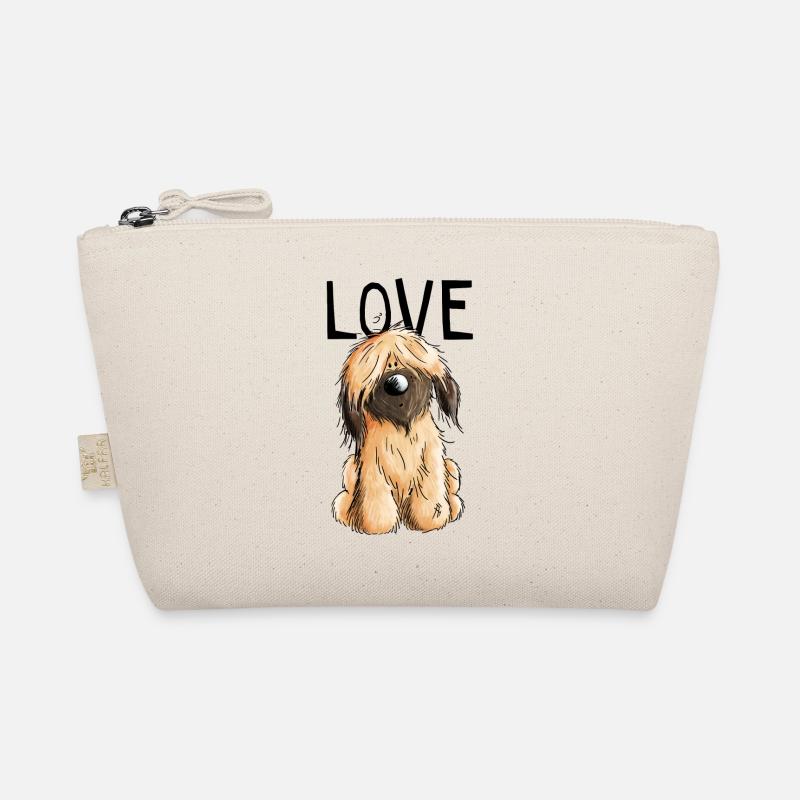 I Love my Briard - Hund - Briards - Geschenk - Bio-Täschchen - Natur