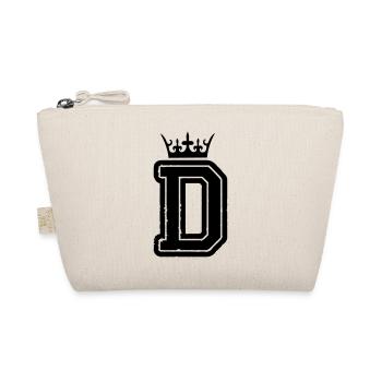 buchstabe_d_king_01 - Organic Pouch - nature - Front